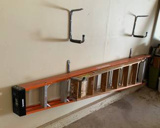 Husky 10' Aluminum Ladder, Garage Ladder Hooks, More