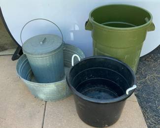 Galvanized Steel Tub, Bucket, More
