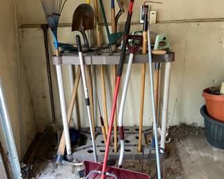 Rubbermaid Tool Rack & Yard Tools