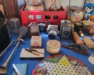 Vintage Cameras and Games.