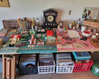 Canterbury Marble & Slate Clock in Working Condition.