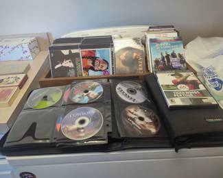 Music CDs, games, and DVDs