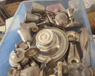 Found a chest of silver ...  taking bids till noon Saturday!