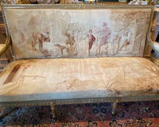 French  Aubusson 3-seat sofa