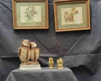 Gorham Owl Music Box, Figurines Pictures