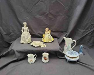 Vintage Figurines, Trinket Box More