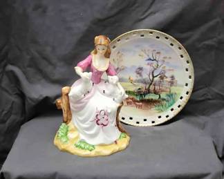 Vintage Mixed Lot 1 Vases Figurine 