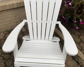 wooden Adirondack chair