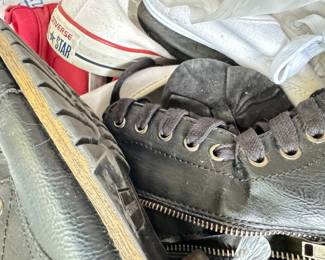 Assorted shoes, Converse, boots