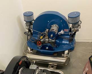 1963 Volkswagen ragtop beetle w/1600cc single port engine. Fenders included. W deck lid. New glass, new weather stripping, new airbag system and a powder coated air tank.