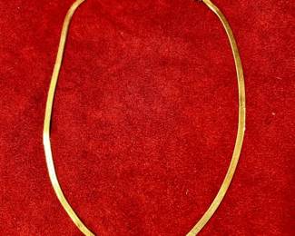  005 440 14k Herringbone Necklace