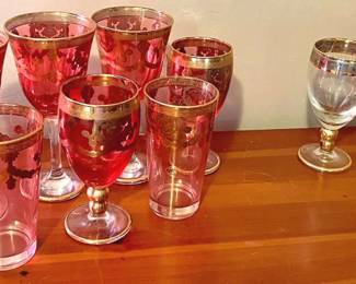  013 237 Vtg Murano Style Crystal