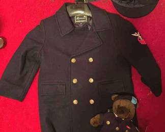  014 328 Vtg Navy Rothschild Coat 4T