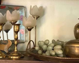 120 Brass Candleholders  Urn 