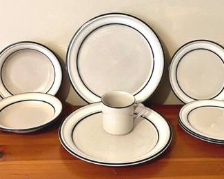 230 Blue Stoneware  Glasses 