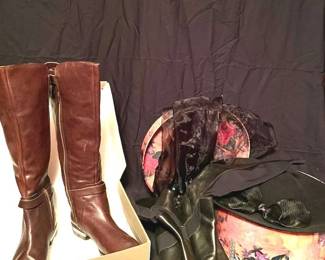313 Vince Camuto Tall Fashion Leather Boots Size 10 