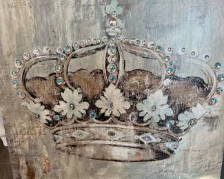 Crown picture on canvas