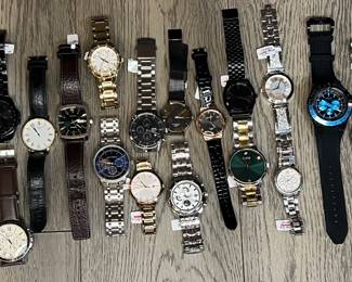 Some of the watches for men and women. 