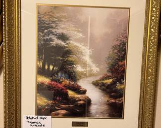 Petals of Hope by Thomas Kincaid. Also comes with a certificate of authenticity.