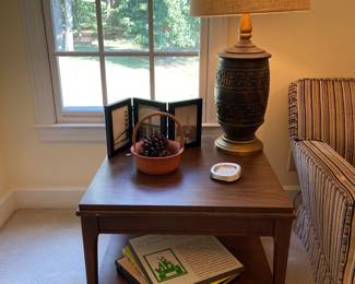 large mid century end table