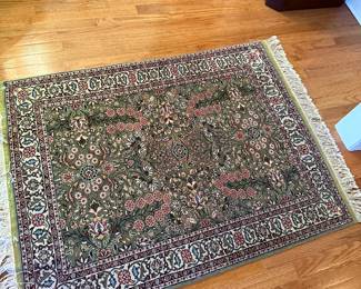 Hand made  in India wool carpet, like new, tight weave.