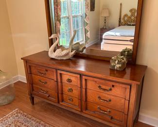 Hollywood Regency dresser with mirror