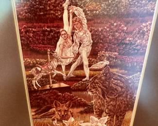 Engraving  of The dance