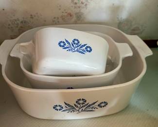 Blue Cornflower Corningware
