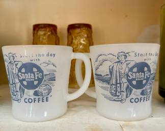 Vtg Santa Fe coffee cups
