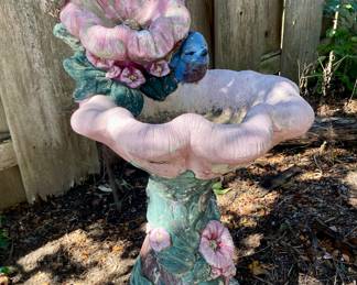 Cement bird bath/fountain