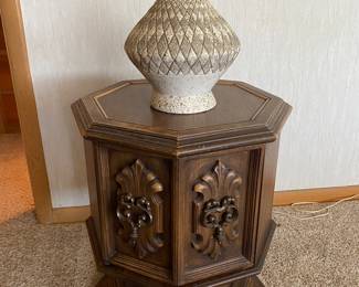 Side table and MCM lamp