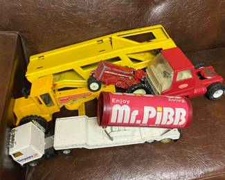 Vintage metal trucks