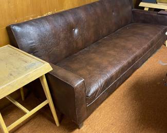 Vintage naugahyde sofa!