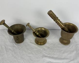 Brass Mortar Pestle