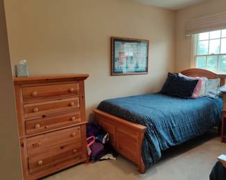 2 MatchingTwin Beds, mattress, linens