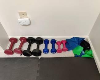 Assorted dumbells