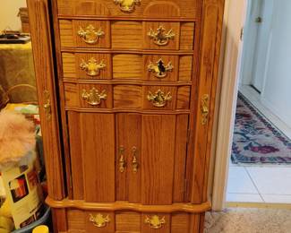 Generous Jewelry armoire-holds all the treasures!