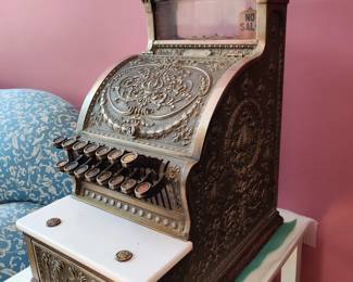 Early brass cash register