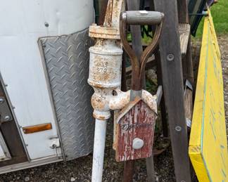 Pitcher pump , birdhouse , etc.