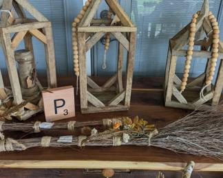 Hand crafted tobacco stick lanterns