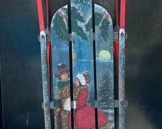 Painted sleigh