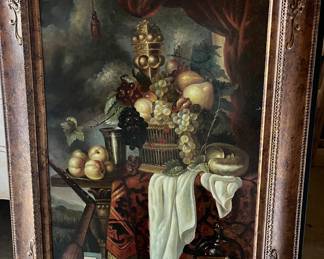 Basket of Fruit Large Giclee canvas print by Jan Davidsz De Heem