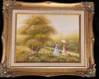 Oil painting by Newton