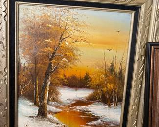 Winter landscape by George Whitman