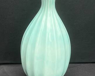 MCM aqua ceramic vase