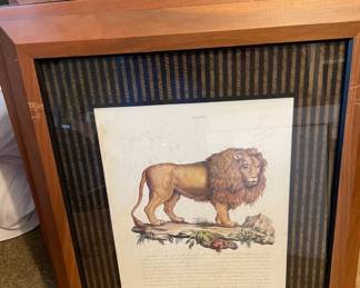 Vintage lion print