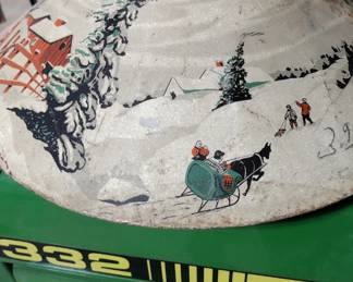 Vintage art, Christmas tree stand