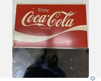 Vintage Co a cola tin sign