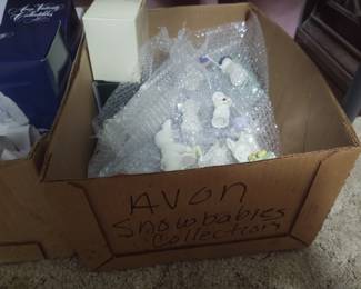 Avon Snowbabies...a box full