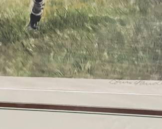 Polo Lithograph Signed & Numbered By Artist - 2 Available. Photo 3 of 4.